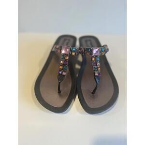 Grandco Sandals Rhinestone Wedge Style Size 10
